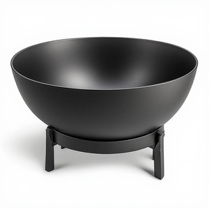 Brasero de jardin contemporain en métal Noble Flame, conçu pour une vie de plein air élégante, une relaxation, des moments de divertissement et un aménagement sophistiqué. - Product Image 1