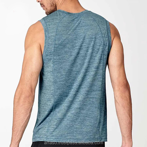 Camiseta sin mangas de algodón y poliéster al por mayor para hombre, con impresión de logotipo personalizado, chaleco informal de verano de alta calidad para marcas de ropa globales - Product Image 5