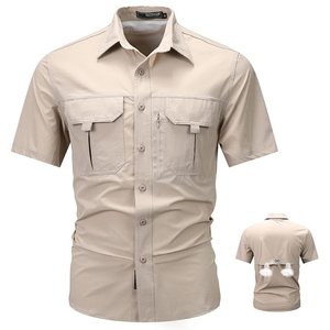 Combinaisons de travail pour hommes de haute qualité, vêtements de travail en sergé de coton, manches courtes/longues, respirantes, séchage rapide, coupe-vent, design personnalisé - Product Image 3