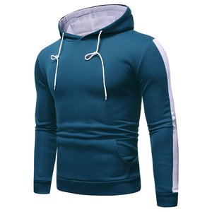 Sudadera con Capucha para Hombre, Corte Ajustado, Informal, Tejida en Poliéster, con Bolsillo, para Otoño - Product Image 1