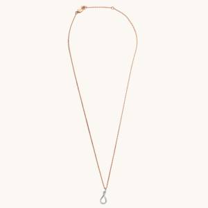 สร้อยคอจี้มอยซาไนต์สีโรสโกลด์ 14K พร้อมโซ่เชื่อมต่อ เครื่องประดับแฟชั่นสำหรับผู้หญิง สวมใส่ได้ทุกวัน - Product Image 3