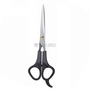 Ciseaux de barbier réglables en acier inoxydable 440C avec manche en plastique, lames ultra-affûtées pour une coupe de cheveux sans effort - Product Image 1