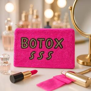 Team Seed Embroidered <b>Beaded</b> Tiles Custom Designs Zipper Pouch Sports Mahjong Coin Purse Handmade Eco-Friendly Durable Cotton - Product Image 3