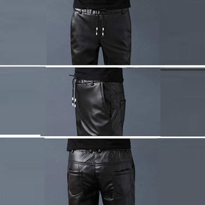 Leather <b>Pants</b> for Men Low Price Best selling Direct Factory Stock Leather <b>Pants</b> for Men Custom Logo Leather <b>Pants</b> Anti wrinkle - Product Image 4