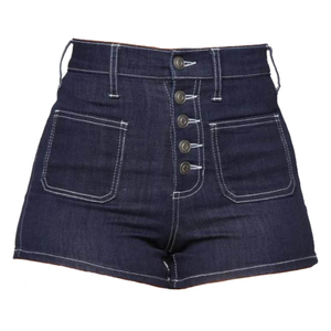 Women Regular Fit <b>Denim</b> Shorts <b>Stretch</b> Blue Jeans Casual Winter Fashion Quick Dry Vintage Mid Waist Soft Cotton Ladies Daily - Product Image 2