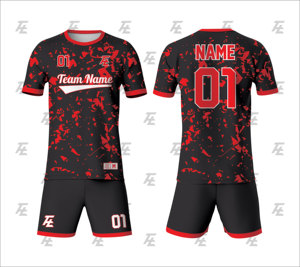 Maillot de football unisexe bleu sarcelle et blanc, sublimé, col ras du cou, manches courtes, en polyester anti-humidité, coupe athlétique, personnalisable pour équipe - Product Image 5