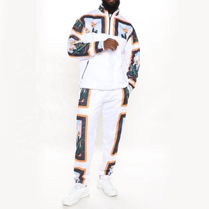 ชุดวอร์มแบบเข้ารูปสำหรับผู้ชาย,ชุดวอร์มเล่นกีฬาแบบระเหิดทำจากโพลีเอสเตอร์ - Product Image 1