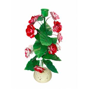 Vintage Handmade Metal Floral Candle Holder Stand Decorative Flower Leaf Design Tabletop Tealight Candle Holder for Home Decor - Product Image 5