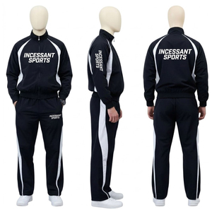 Conjunto Deportivo de Pantalones y Sudadera con Capucha para Hombre, Otoño, 100% Algodón, Transpirable, Ligero, Diseño Casual, con Detalles Laterales Delanteros - Product Image 1