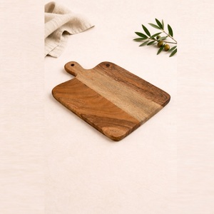 Planche à découper en bois d'acacia de qualité supérieure, artisanale, avec poignée, pour la cuisine, durable, pour la viande, les fruits et les légumes - Product Image 4