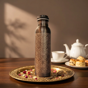 Juego de Botella y Taza de Agua de Cobre Martillado, Vajilla de Cobre para el Hogar, Regalo para Cenas - Product Image 5