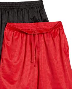 Shorts en maille rouge pour homme, taille élastique, respirants, légers, athlétiques, bermudas décontractés, shorts de sport - Product Image 6