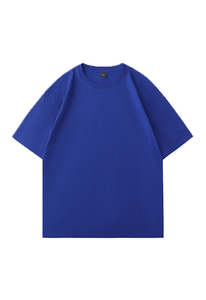 Wholesale Custom Thick Collar 100% Cotton <b>T</b>-<b>shirt</b> with Custom Logo <b>White</b> Solid Box <b>Blank</b> Men Tee Black Boxy Fit <b>T</b>-<b>Shirt</b> for Men - Product Image 3