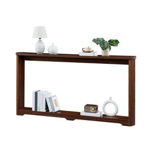 70.1\" Corrugated Texture Storage <b>Console</b> <b>Table</b> Narrow Wooden <b>Sofa</b> <b>Table</b> for Entranceways Perfectly Fits Any <b>Sofa</b> - Product Image 5