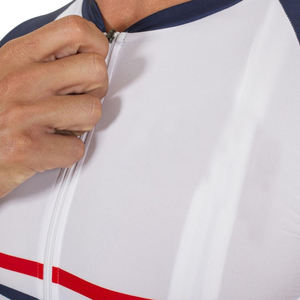 Maillot de cyclisme professionnel pour hommes, design rembourré, tissu respirant à séchage rapide, coupe ajustée, confortable, pour l'extérieur, l'été, la route, le VTT - Product Image 5