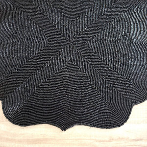 Scalloped <b>Beaded</b> <b>Placemat</b> 500mm Diameter Reusable Novelty Style Table Decor Modern Boutique Wholesale Artistry PR India - Product Image 4