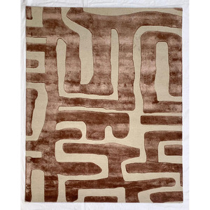 Alfombra de Lana Hecha a Mano de Primera Calidad, Diseño Tradicional Rojo, Pelo Suave, Alfombra para Sala de Estar, Acabado Duradero y Lujoso - Product Image 1