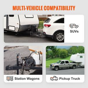 Acoplador de Remolque Tipo A de Alta Resistencia, Capacidad de Remolque de 8000 Libras, Bola de Remolque de 2 Pulgadas, Construcción de Acero para Remolcar - Product Image 6