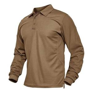 Camiseta de Polo Táctica Personalizada con Logotipo para Hombre, Secado Rápido, Transpirable, Ropa Deportiva de Alto Rendimiento para Exteriores, Proveedor Mayorista - Product Image 1