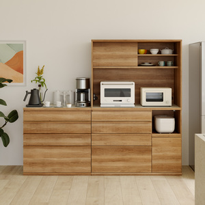 Modern Wood 2-Drawer <b>Chest</b> with Wheels Living Room Cabinet Minimalist <b>Storage</b> Furniture - Product Image 2