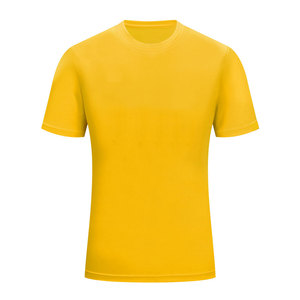 เสื้อยืดคอกลมแขนสั้นผู้ชาย สีพื้น ทรงปกติ ผ้าถักลำลอง สีน้ำเงินย้อมธรรมดา - Product Image 5