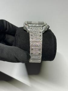 นาฬิกาข้อมือทรงกลมหน้าปัดทองคำขาวคุณภาพเยี่ยม หน้าปัดแบบโรมัน เหมาะสำหรับใส่ไปงานปาร์ตี้ นาฬิกาควอตซ์สำหรับผู้ชาย มีจำหน่ายแล้ว - Product Image 3