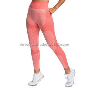 Leggings de fitness taille haute pour femmes pantalons de musculation tricotés respirants - Product Image 2