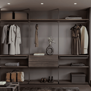 Armoire de chambre à coucher moderne en bois personnalisée JY Project, armoire autoportante en panneaux MDF, organisateur de placard, mobilier du Vietnam - Product Image 5