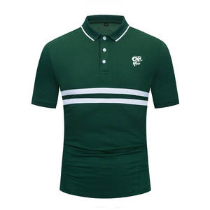 Chemises polo tendance pour hommes avec col boutonné, tissu léger, manches courtes, design pour un usage quotidien décontracté - Product Image 1