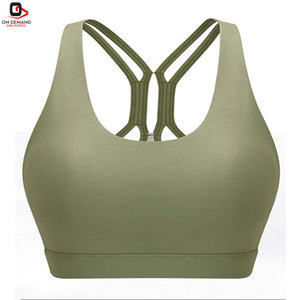 Soutien-gorge de sport personnalisé OEM ODM avec logo, rembourré, pour femme, confortable et offrant un bon maintien, fournisseur d'articles de sport - Product Image 2