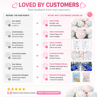 Squishies Artisanaux en TPR Souple, Perles Boba Anti-stress Style Mochi et Thé au Lait, Squishies Sonores, Jouets Anti-stress en Gros