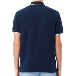 เสื้อเชิ้ตผู้ชายทรงคลาสสิค ผ้าฝ้ายพรีเมียม ตัดเย็บแบบ OEM ODM กระเป๋าเสื้อที่อก แต่งขอบตัดกัน ระบายอากาศได้ดี ผ้าปิเก้  รับสกรีนโลโก้ตามแบบ - Product Image 2