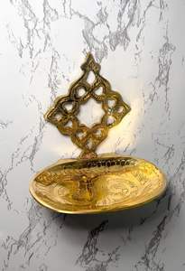 Porte-savon en métal de luxe avec design de drainage, organiseur de savon pour salle de bain et douche - Product Image 6