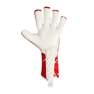 Guantes de Portero de Fútbol Rojos y Blancos, Dedos Completos, Antideslizantes, Correa de Muñeca Ajustable, Unisex, Entrenamiento Deportivo - Product Image 3