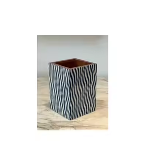 Support à stylos en os incrusté de haute qualité, autres motifs et couleurs disponibles, accessoires de bureau, porte-stylos en os - Product Image 2