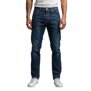 Pantalones Vaqueros de Mezclilla Ajustados para Hombre, Estilo Moderno y Casual - Product Image 1