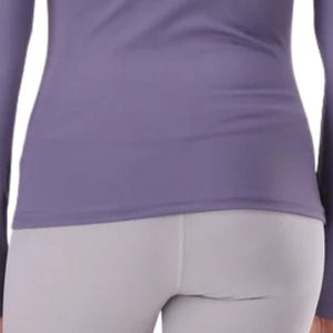 Camiseta de manga larga gris para mujer, cuello redondo, ajustada, informal, básica, estilo pulóver, elástica, para uso diario, ropa de moda - Product Image 5