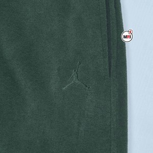 Pantalon de survêtement vert pour homme, design et logo personnalisés, taille élastique avec cordon de serrage, décontracté, mi-lourd, tricoté, pour l'automne, avec service OEM - Product Image 5