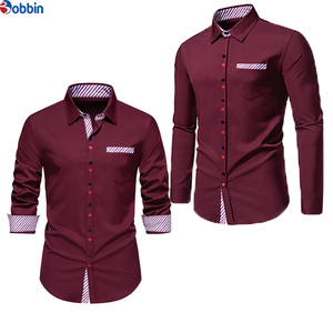 เสื้อเชิ้ตผู้ชายลำลองคุณภาพพรีเมียม พิมพ์ลายหลากสี แขนยาว ผ้าฝ้าย 100% ดีไซน์สวยหรู - Product Image 2