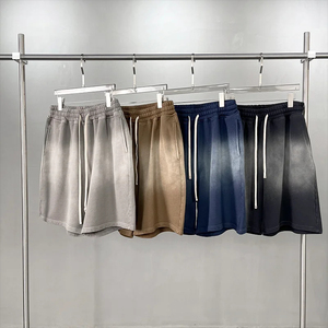 Pantalones Cortos Deportivos de Felpa Francesa de Alta Calidad, Lavado Ácido, Talla Grande, Esenciales para Verano, para Gimnasio y Boxeo, para Hombre - Product Image 2