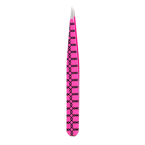 Vente en gros de pinces à cils KAAMIR INSTRUMENTS avec logo personnalisé, en acier inoxydable, pointe lisse à 90 degrés, longueur 10 mm, emballage de précision - Product Image 1