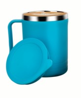 Mug à café et à thé en acier inoxydable durable, moderne et écologique, à double paroi isolée, pour la maison, le bureau, les voyages et la cuisine