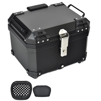 Boîte arrière de moto en plastique PP de haute qualité 45L Top Box de moto Scooter Boîte arrière de moto Coffre arrière de moto