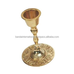 High Quality Brass Table Decorative <b>Candle</b> <b>Taper</b> <b>Holder</b> With Gold Finished For Home Decor For Office Decor - Product Image 6