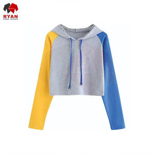 เสื้อครอปฮู้ดดี้ผู้หญิงกันริ้วรอย ดีไซน์ทันสมัย สีสันตามสั่ง มีไซส์พลัส บริการ OEM และ ODM พร้อมให้บริการ - Product Image 1