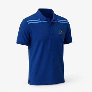 NEXTEX Unisex Shoulder Stripe <b>Polo</b> <b>Shirt</b> <b>Royal</b> <b>Blue</b> Light <b>Blue</b> Cotton Pique Knit Collar <b>Polo</b> - Product Image 4