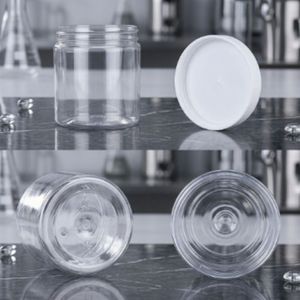 Pot rond transparent en PET de 280 ml – Emballage cosmétique avec couvercle à vis pour crème et bougie – Fabricant vietnamien - Product Image 6