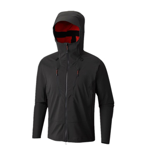Veste matelassée noire personnalisée pour homme, imperméable, à capuche, légère, vêtements de sport d'extérieur, streetwear, fabrication OEM avec étiquette privée sur le devant - Product Image 4