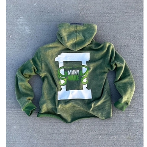 Affordable USA Distress Embroidery Hoodie Stylish Casual Wear Hoodie Premium Embroidery Street Fashion - Product Image 5
