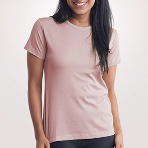 T-shirt long décontracté à manches courtes et col rond pour femme, mélange polyester/coton, respirant, haute qualité, personnalisable, numérique - Product Image 6
